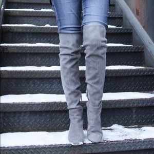 Tory Burch Women's "Laila" Over The Knee Suede Boots Size 7